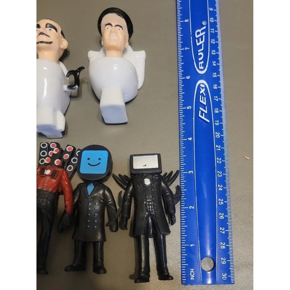 Skibidi Toilet Figures Set Cameraman TV Man Speaker Model Toys Cake Topper‎ lot